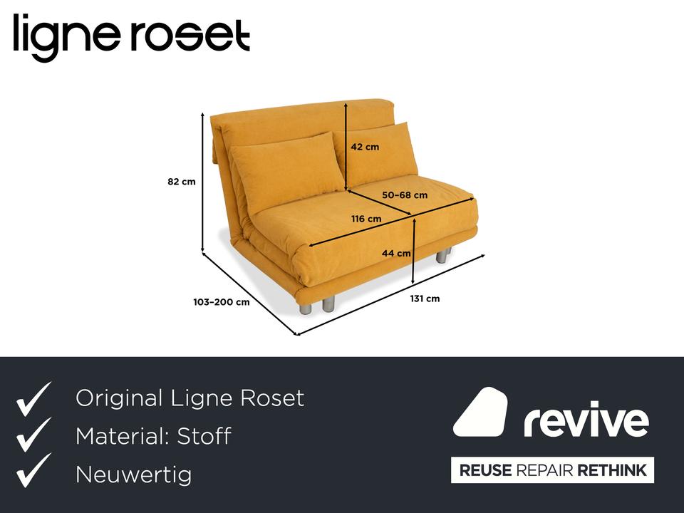 Ligne Roset Multy Zweisitzer Stoff Gelb manuelle Funktion – Bild 2