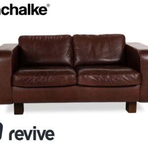 Machalke Valentino Leder Zweisitzer Braun Sofa Couch