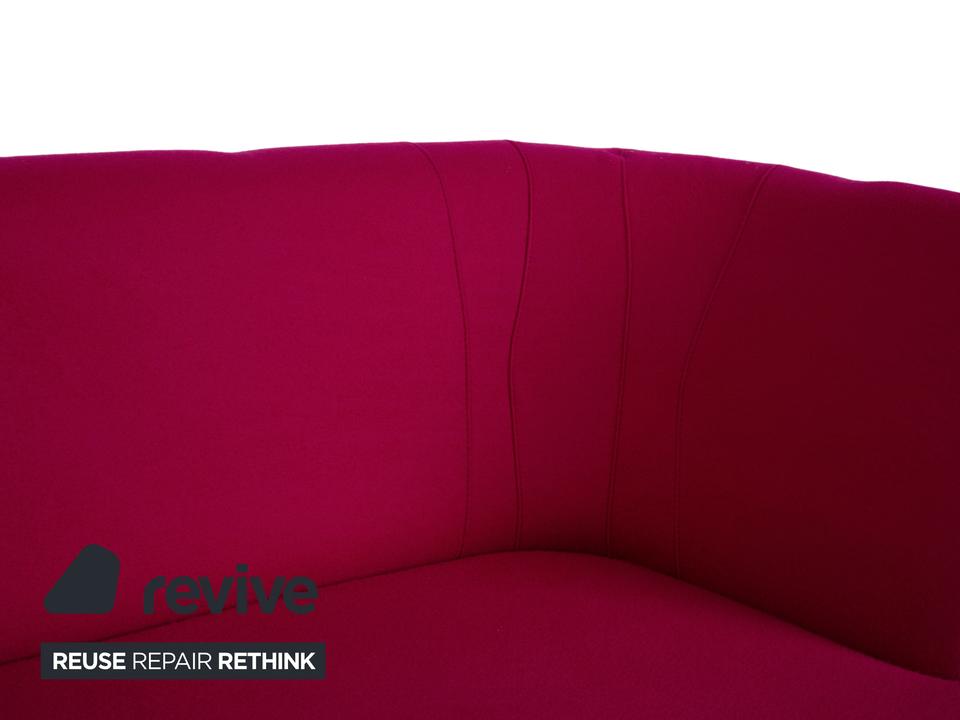 Brühl Powder Stoff Zweisitzer Rosa Pink Magenta Sofa Couch – Bild 5