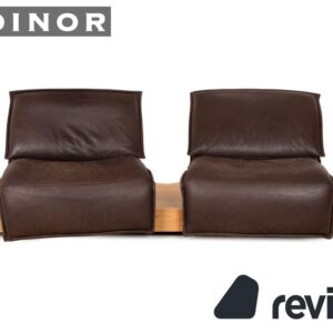 Koinor Free Motion Edit 2 Leder Zweisitzer Dunkelbraun