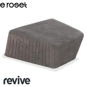 ligne roset Facett Stoff Hocker Grau