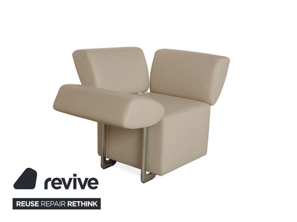 COR Clou Leder Sessel Creme manuelle Funktion – Bild 4