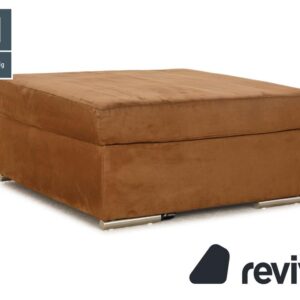 Ewald Schillig Stoff Hocker Braun