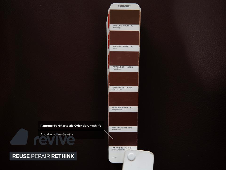 Wittmann Aura XL Leder Sessel Braun Rot – Bild 7