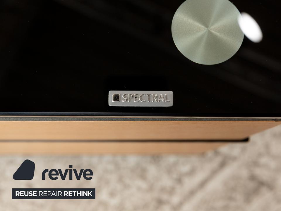 Spectral CL 1552 Glas Holz Metall Sideboard Schwarz Braun Grau – Bild 15