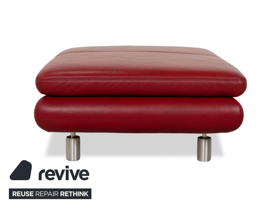 Koinor Leder Hocker Rot – Bild 7