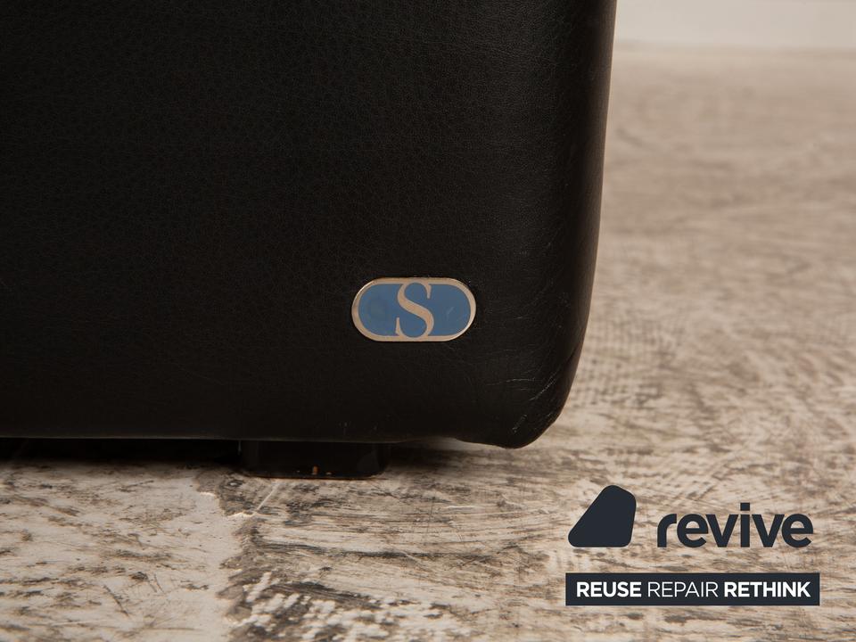de Sede Leder Dreisitzer Schwarz Sofa Couch – Bild 6