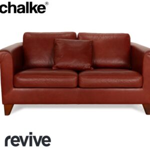 Machalke Amadeo Leder Zweisitzer Rot Braun Sofa Couch