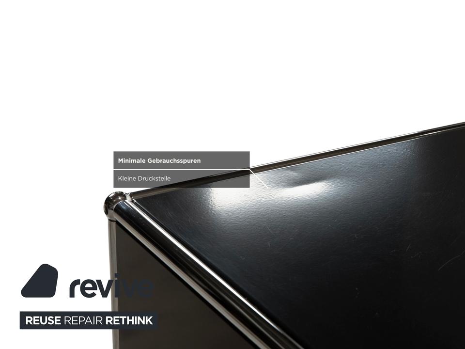 USM Haller Metall Chrom Glas Sideboard Schwarz Anthrazitgrau – Bild 10