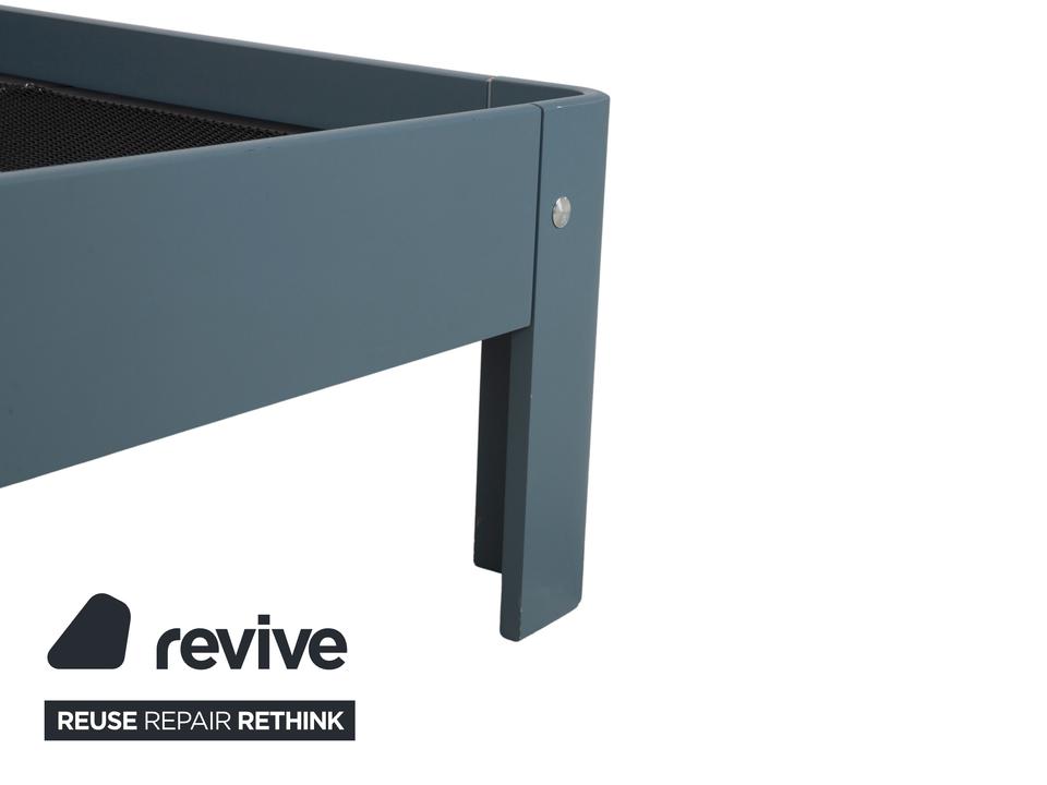 Auping Auronde 1500 Holz Bett Blau Grau Beistelltisch – Bild 6