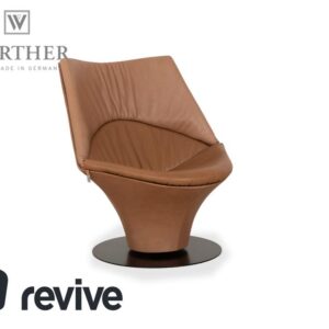 Werther W 100 Leder Sessel Beige Braun