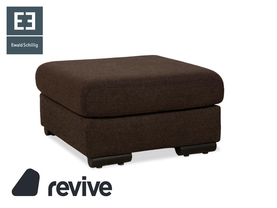 Ewald Schillig Loft Stoff Hocker Grau Braun