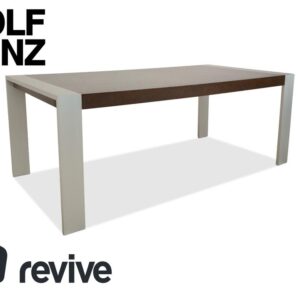 Rolf Benz Holz Esstisch Dunkelbraun Silber Ausziehfunktion