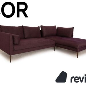 Cor Pilotis Stoff Ecksofa Lila Recamiere Rechts Sofa Couch