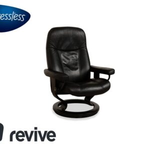 Stressless Consul Leder Sessel Schwarz manuelle Funktion