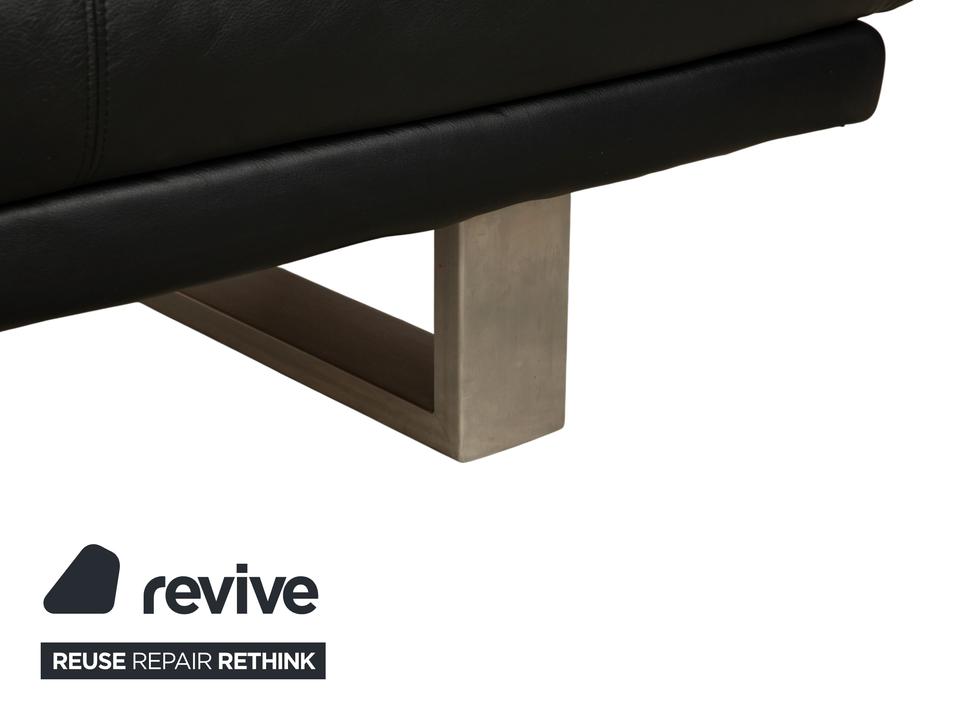 Rolf Benz 6600 Leder Zweisitzer Schwarz Sofa Couch – Bild 7