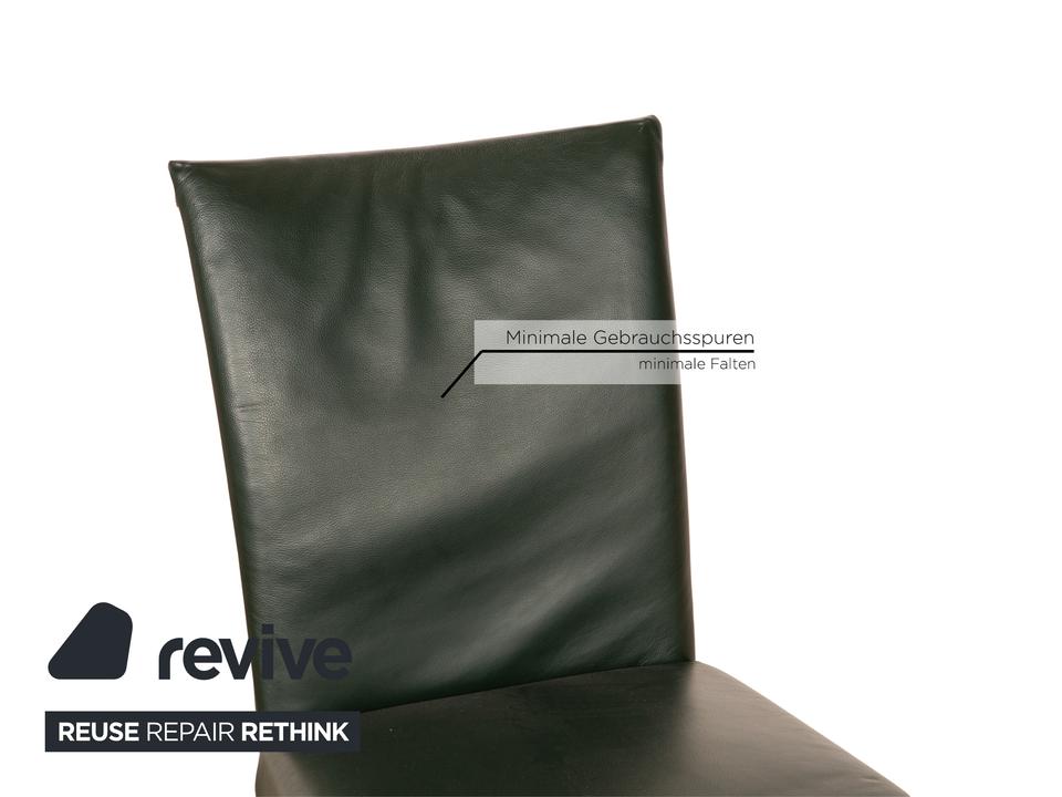Bert Plantagie Leder Stuhl Grün Braun – Bild 5