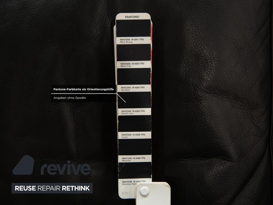 Cassina LC 2 Leder Dreisitzer Schwarz Sofa Couch – Bild 11