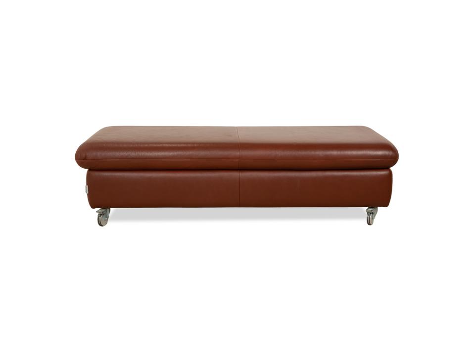 Willi Schillig Taoo Leder Hocker Braun Rot Staufach – Bild 11