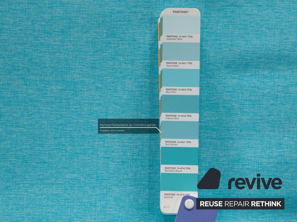 ligne roset Multy Stoff Dreisitzer Blau Sofa Couch – Bild 5