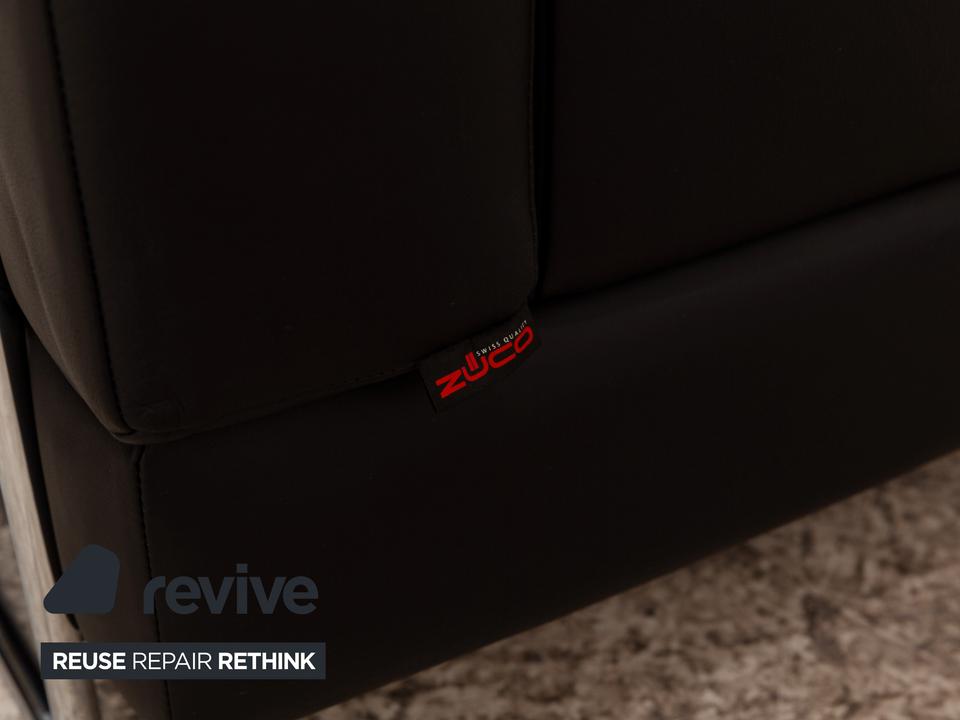 Züco Carat Leder Sessel Schwarz – Bild 8