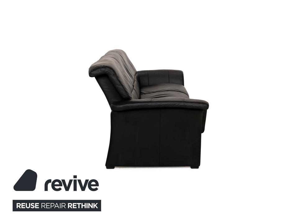 Stressless Leder Dreisitzer Schwarz Sofa Couch – Bild 11