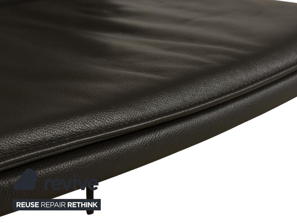 4er Garnitur Cattelan Italia Isabel Leder Stuhl Grau – Bild 6