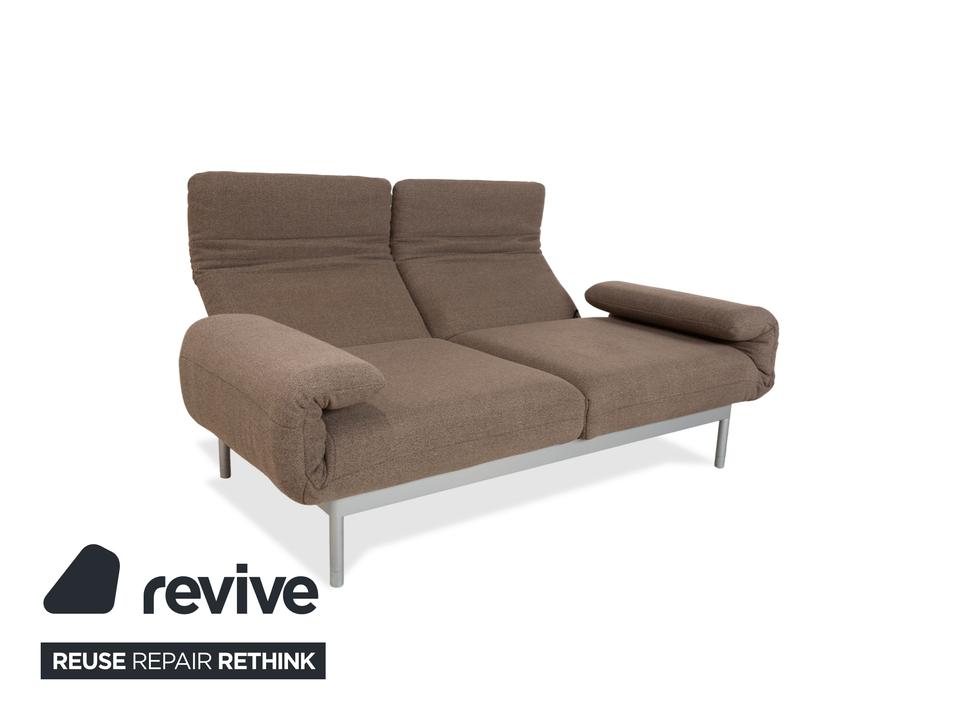 Rolf Benz Plura Stoff Zweisitzer Grau manuelle Funktion Sofa – Bild 3
