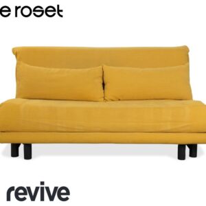 ligne roset Multy Stoff Dreisitzer Gelb Senfgelb Sofa Couch