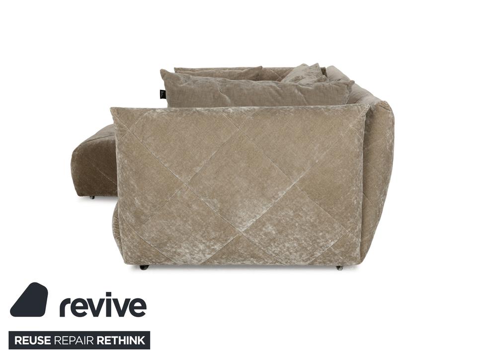 Bretz Teratai Stoff Ecksofa Grau Greige Recamiere links Sofa – Bild 9