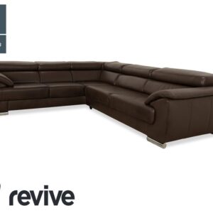 Ewald Schillig Brand Blues Leder Ecksofa Braun Sofa Couch