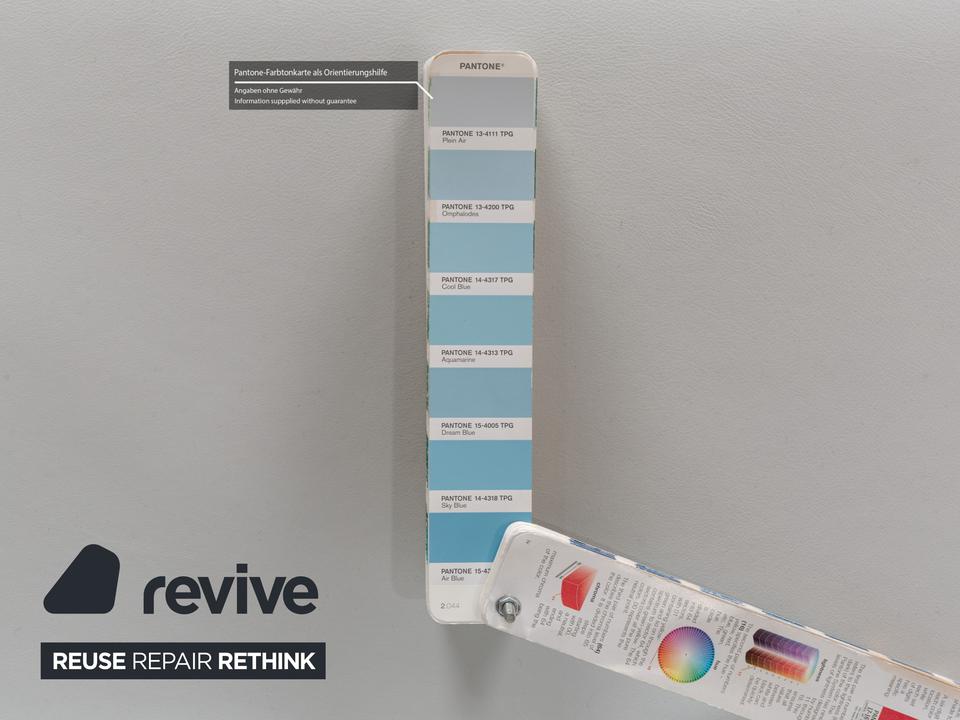 Arper Catifa 80 Leder Sessel Blau Blaugrau Hellblau Drehfunktion – Bild 6