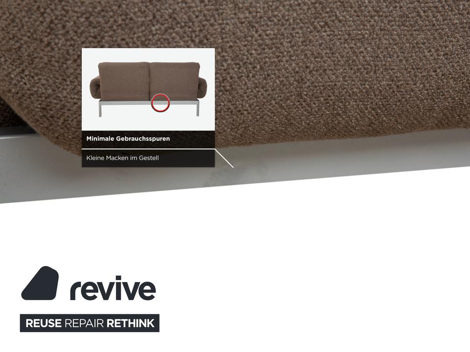 Rolf Benz Plura Stoff Zweisitzer Grau manuelle Funktion Sofa – Bild 12