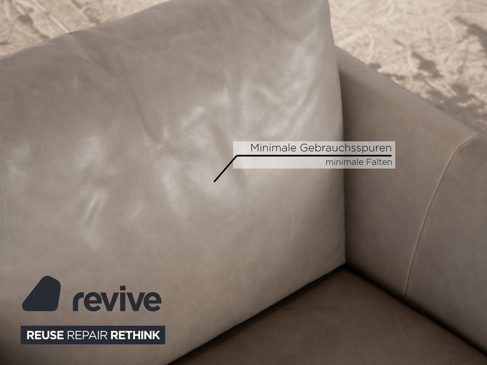 Montis Axel Leder Sessel Grau Greige – Bild 6