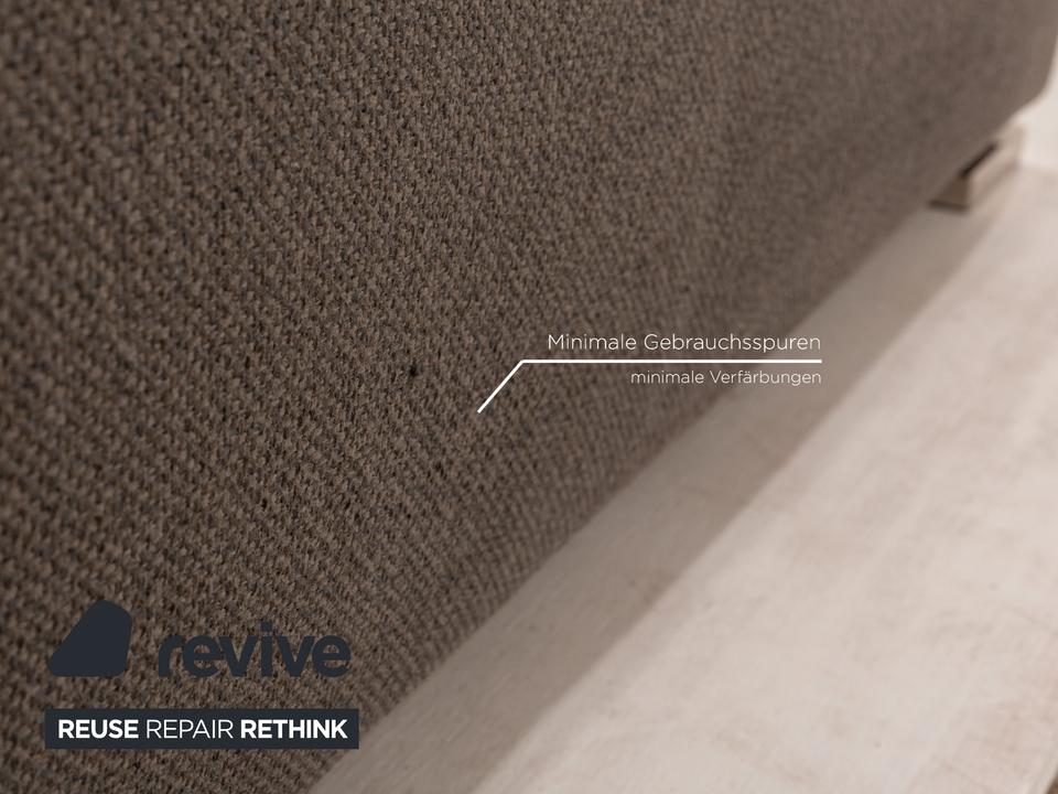 Minotti Moore Stoff Zweisitzer Grau Sofa Couch – Bild 5