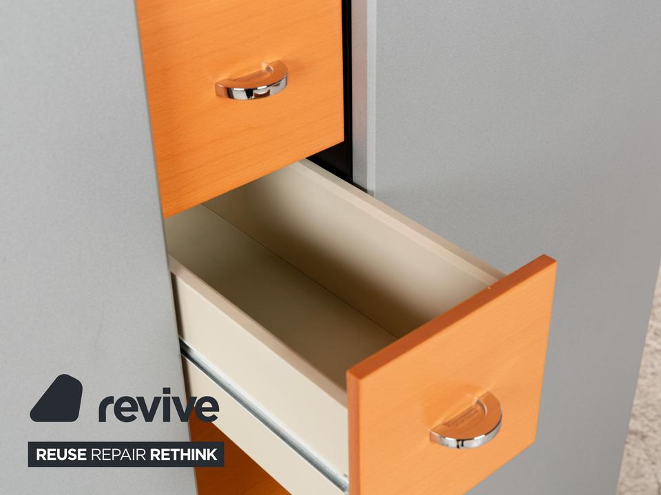 Interlübke Holz Sideboard Braun Grau Schwarz Schrank Schubladen – Bild 6