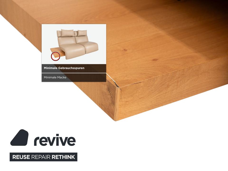 Koinor Free Motion Etino 2 Leder Holz Zweisitzer Beige – Bild 14