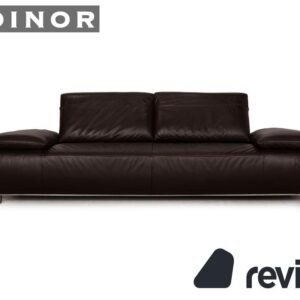 Koinor Volare Leder Sofa Braun Dunkelbraun Dreisitzer Funktion ✨