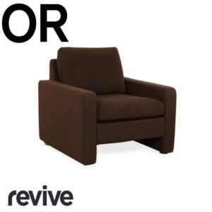 Cor Conseta Stoff Sessel Dunkelbraun