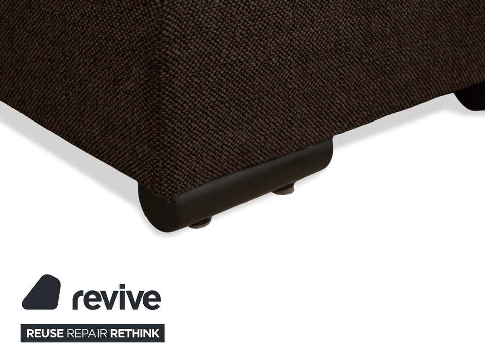 Ewald Schillig Loft Stoff Hocker Grau Braun – Bild 4