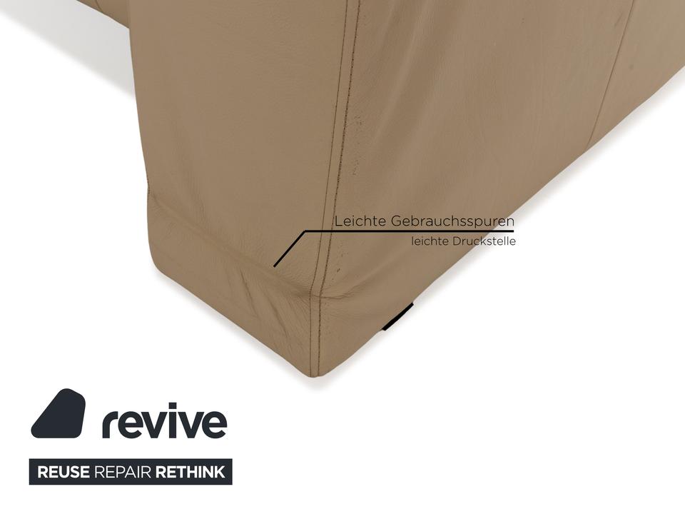 Rolf Benz 6800 Leder Zweisitzer Creme Sofa Couch – Bild 6