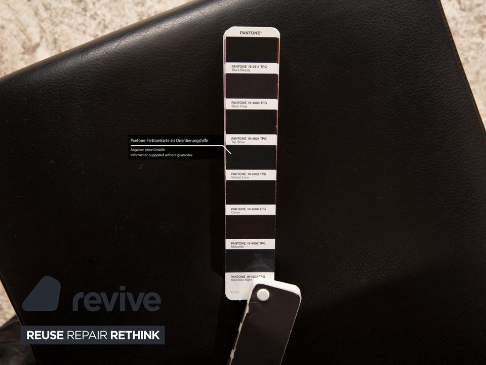 6er Garnitur Cor Quant Leder Stuhl Schwarz – Bild 5