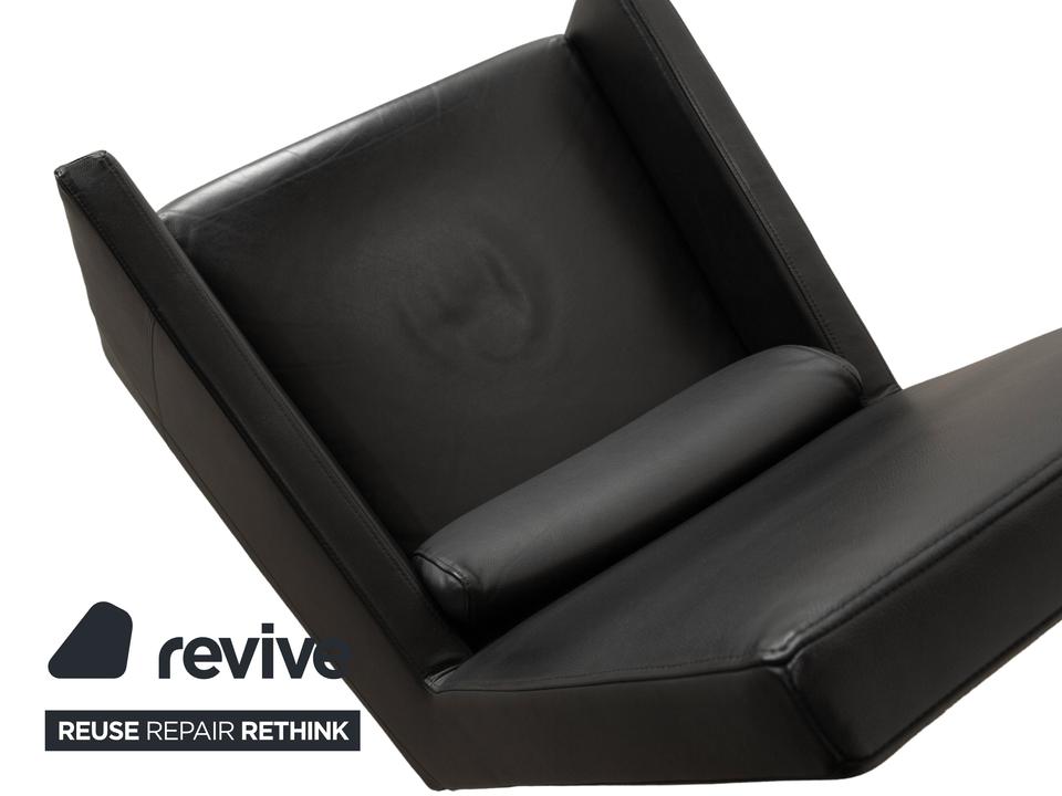 Ligne Roset Jul Leder Sessel Schwarz – Bild 6