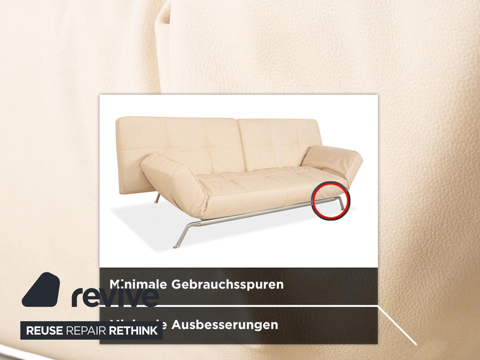 Ligne Roset Smala Dreisitzer Creme Beige veganes Leder manuelle – Bild 9