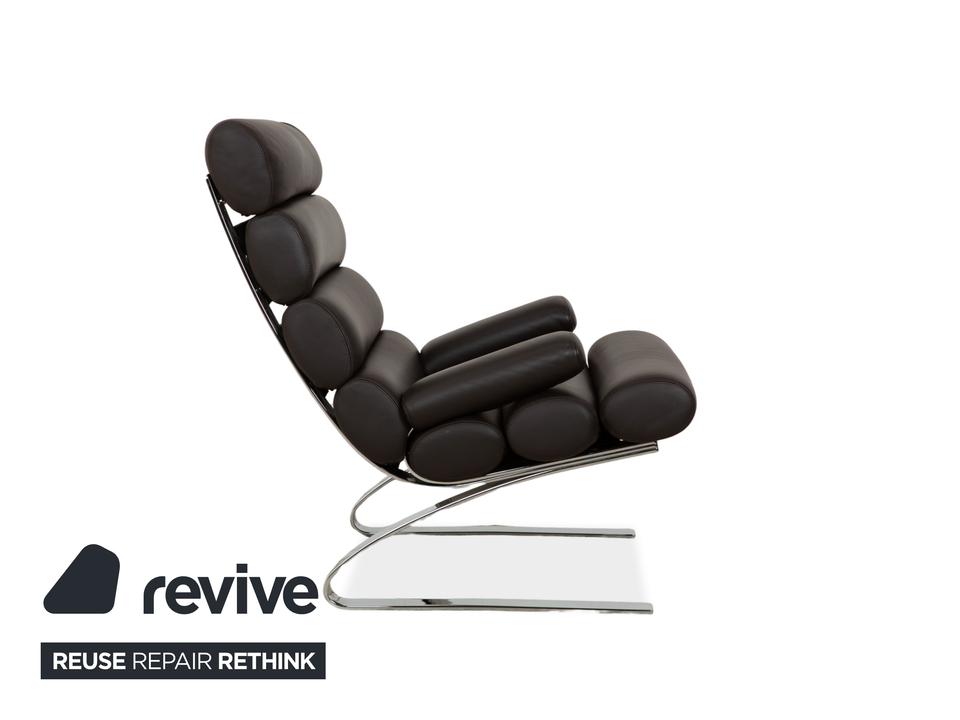 Cor Sinus Leder Sessel Schwarz inkl. Hocker – Bild 8