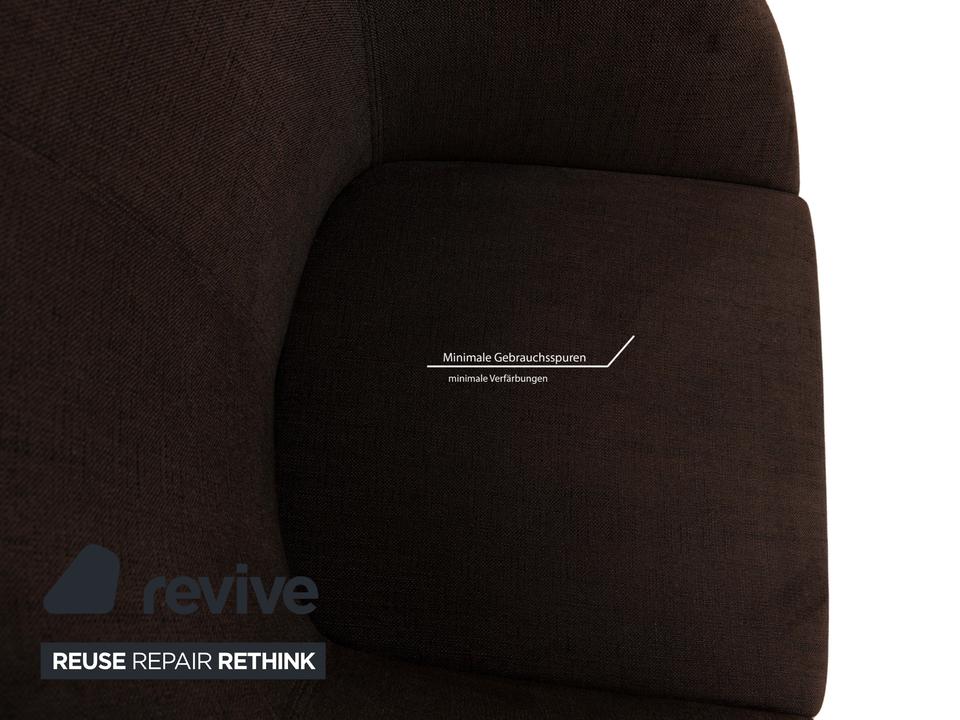 Walter Knoll Turtle Chair Stoff Sessel Braun Schwarz – Bild 4