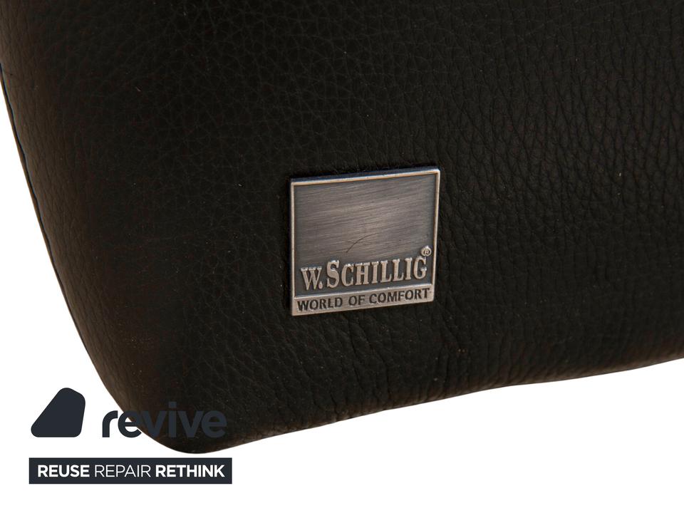 Willi Schillig Leder Zweisitzer Schwarz Sofa Couch – Bild 8