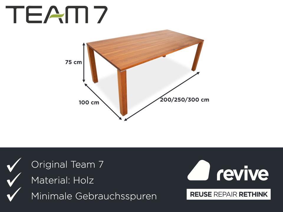 Team 7 Holz Esstisch Braun Ausziehfunktion – Bild 2