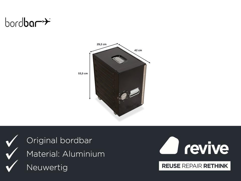 bordbar Box Container Schwarz Anschlag rechts Flugzeugtrolley – Bild 2