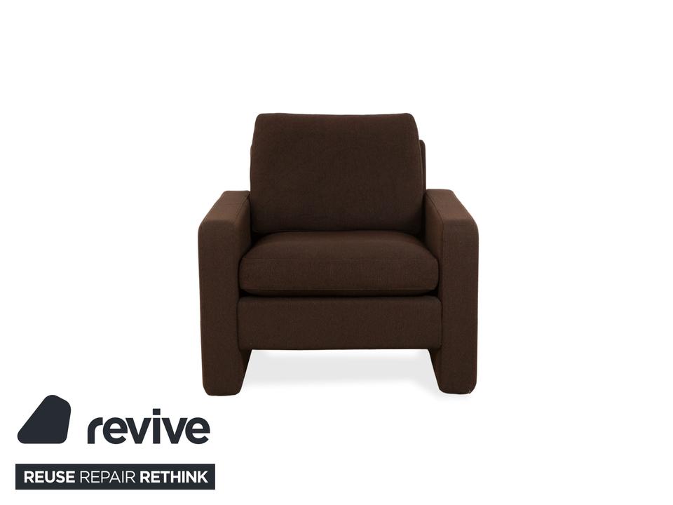 Cor Conseta Stoff Sessel Dunkelbraun – Bild 5